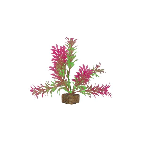 GloFish Aquarium Plant, Green/Pink