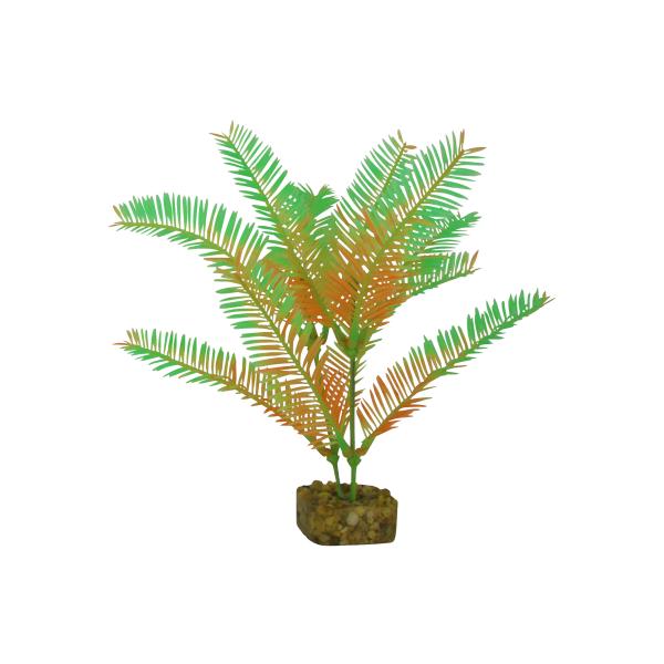 GloFish Aquarium Plant, Green/Orange