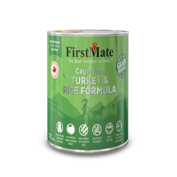 FirstMate Cage-Free Turkey & Rice Wet Dog Food