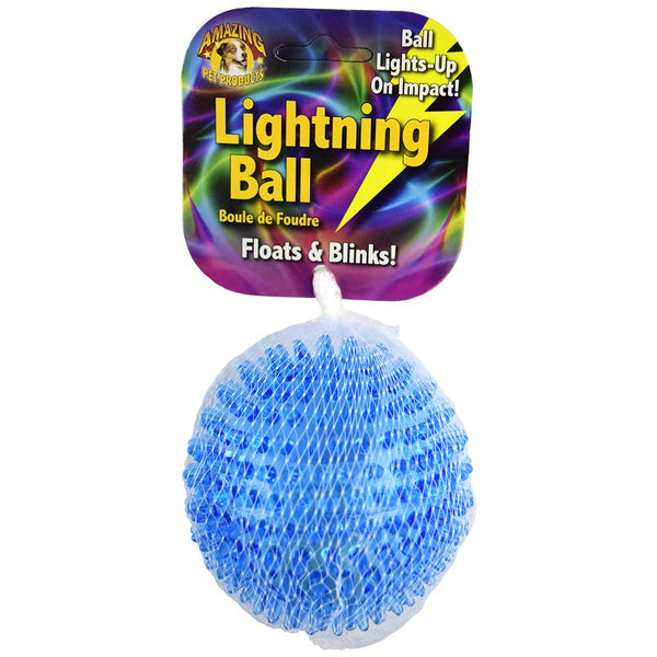 Amazing Pet Products Jouet pour chien Boule d'éclair flotte et clignote