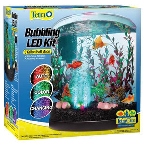 Tetra Bubbling LED Half Moon Aquarium Kit