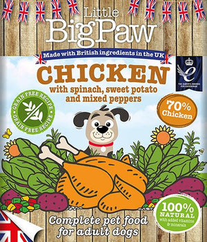 Little BigPaw Chicken with Spinach, Sweet Potato & Mixed Peppers Wet Dog Food