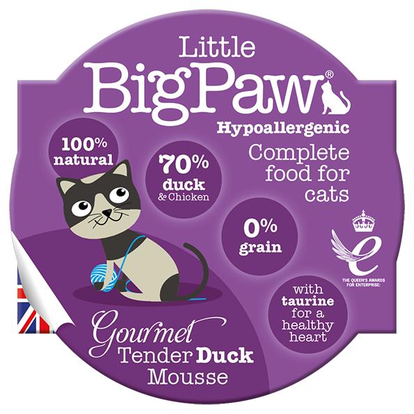 Little BigPaw Gourmet Tender Duck Mousse Wet Cat Food