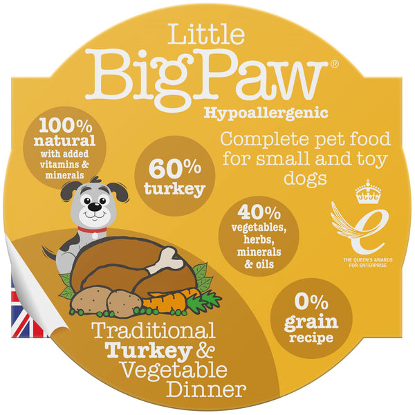 Little BigPaw Traditional Turkey & Vegetable Dinner Wet Dog Food