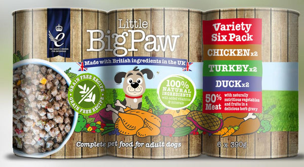 Little BigPaw Variety Pack Wet Dog Food, 390-gram, 6-pack