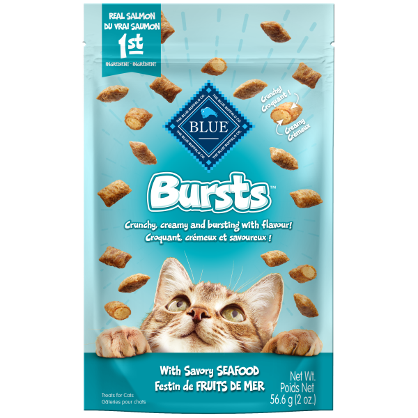 Blue Buffalo Bursts with Savory Seafood Cat Treats