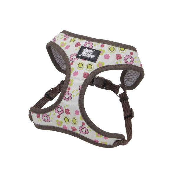 Ribbon Designer Wrap Adjustable Dog Harness, Floral Rose