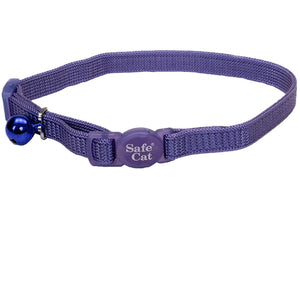Safe Cat Collier pour chat ajustable anti-accrochage à dégagement rapide, Paradise Purple, 3/8-po x 8-12-po