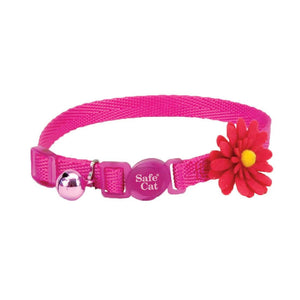 Safe Cat Collier fashion orné pour chat, Rose, 3/8-po x 8-12-po