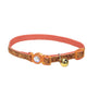 Safe Cat Collier à boucle ornée ajustable à dégagement rapide avec finition pailletée pour chats, Sunset Orange, 3/8-po x 8-12-po