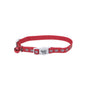 Safe Cat Collier réfléchissant ajustable anti-accrochage à dégagement rapide, Pattes rouges, 3/8-po x 8-12-po