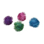 Turbo Glitter Pom Poms Ball Cat Toy, Assorted Colors