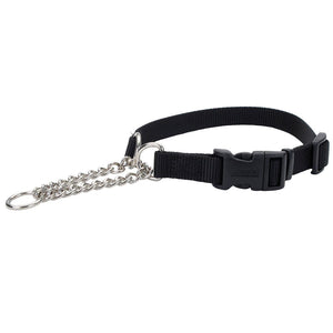 Coastal Adjustable Check with Buckle Training Dog Collar, Black