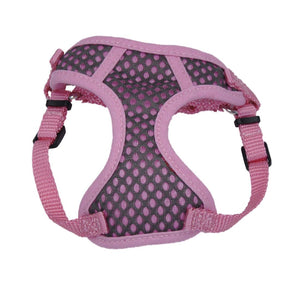 Coastal Comfort Soft Sport Wrap Adjustable Dog Harness, Grey & Pink