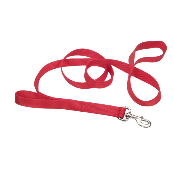 Coastal Loops 2 Double Handle Dog Leash, Red