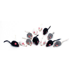 Turbo Fur Mice Cat Toy, Assorted Colors