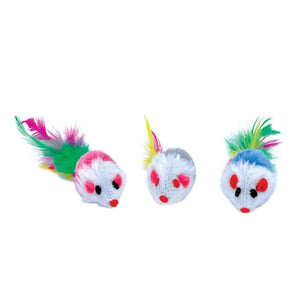 Turbo Mouse with Feathers Cat Toy