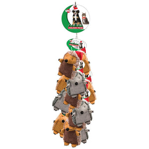 Ethical Pet Spot Holiday Hedgehog with Santa Hat Dog Toy