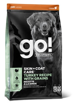 Go! Solutions Skin + Coat Care Turkey with Grains Dry Dog Food