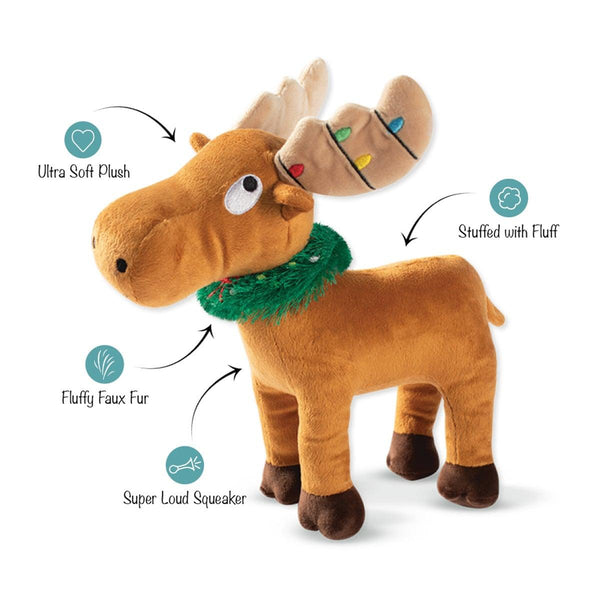 Pet Shop by Fringe Studio Merry Chrismoose Dog Toy