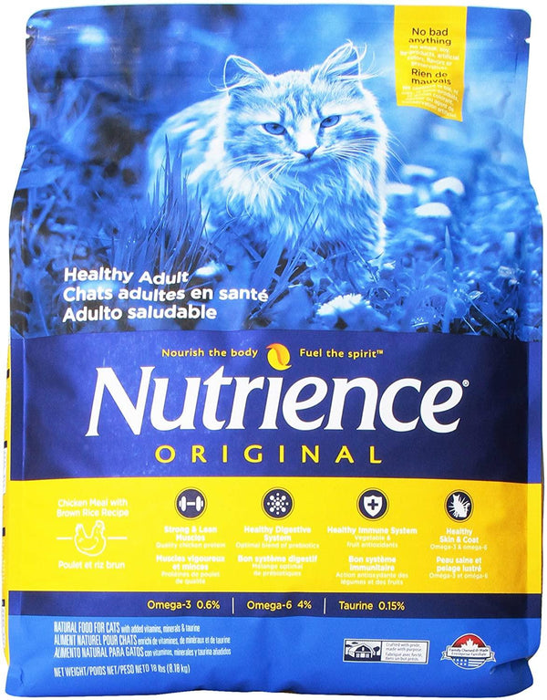 Nourriture sèche pour chats Nutrience Repas au poulet avec riz brun Original
