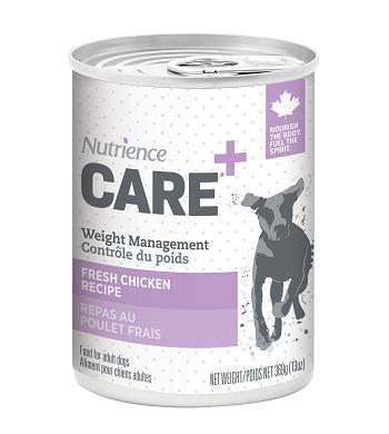 Nourriture humide pour chiens Nutrience Care Gestion du poids au poulet