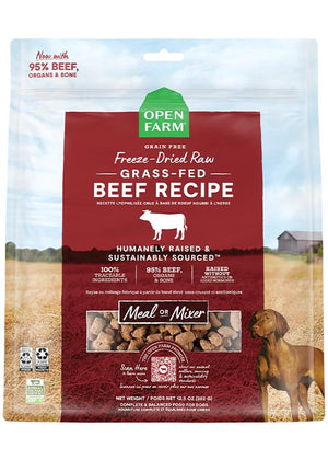 Open Farm Grass-Fed Beef Recipe Freeze-Dried Raw Dog Food
