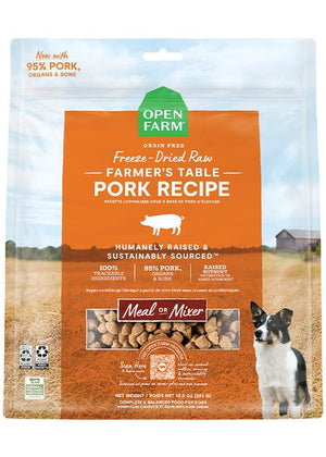 Open Farm Farmer's Table Pork Recipe Freeze-Dried Raw Dog Food