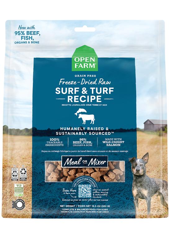 Open Farm Surf & Turf Recipe Freeze-Dried Raw Dog Food