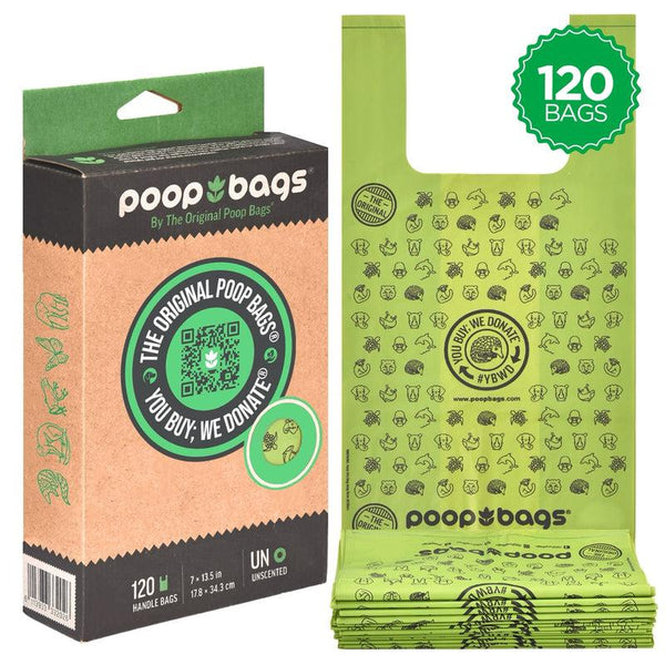 The Original Poop Bags You Buy; We Donate Handle Tie Dog Poop Bags