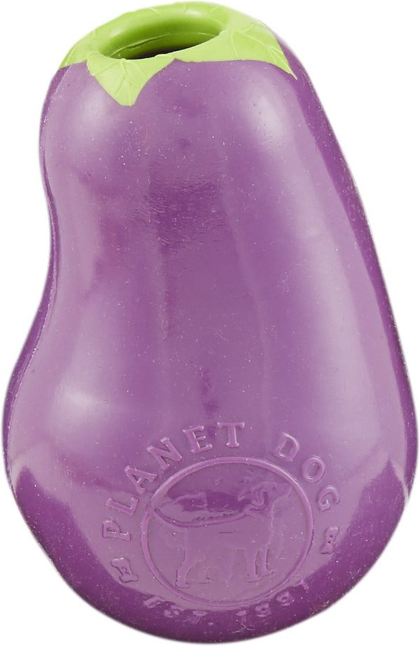 Planet Dog Orbee-Tuff Eggplant with Treat Spot Dog Toy