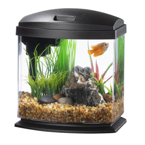 Aqueon LED MiniBow Kits with SmartClean Aquarium, Black