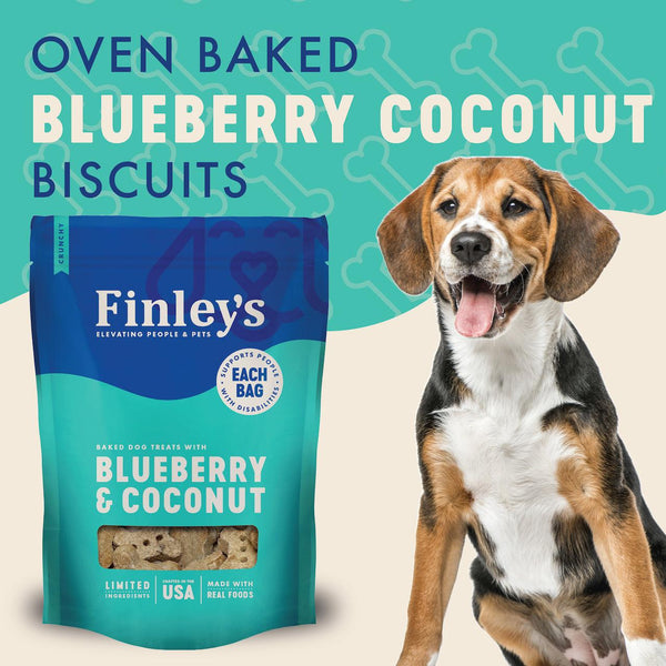 Finley's Biscuits croquants myrtille et noix de coco pour chiens