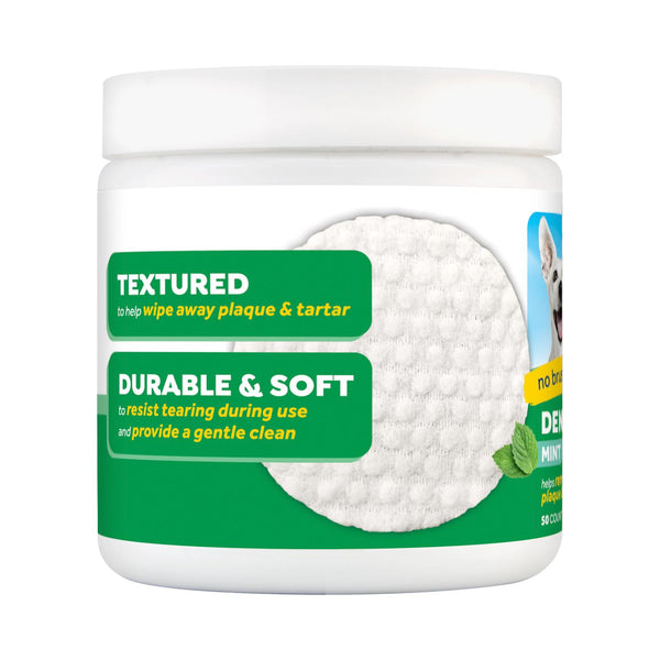 Tropiclean Fresh Breath Mint Dental Wipes for Dogs