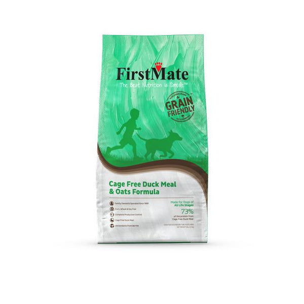 FirstMate Grain Friendly Cage Free Duck Meal & Oats Dry Dog Food
