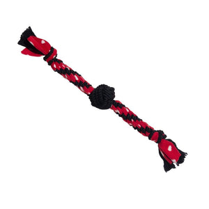 Jouet pour chien KONG Signature Rope Dual Knot avec balle