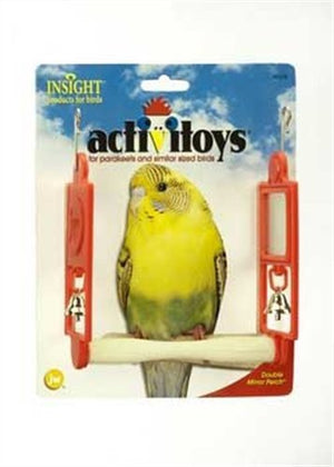 JW Pet Double Mirror Perch Bird Toy