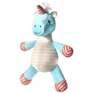 Huxley & Kent Power Plush Candie Cane Unicorn Dog Toy