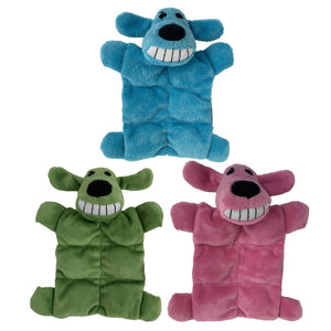 Multipet Minipet Loofa Squeaker Mat Dog Toy, Color Varies