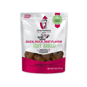 Shameless Pets Duck, Duck, Beet Biscuits tendres pour chiens