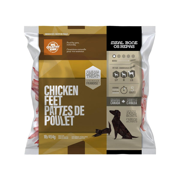 Big Country Raw Chicken Feet Frozen Dog & Cat Treats