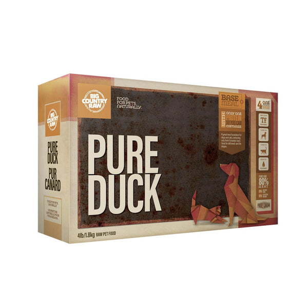 Big Country Raw Pure Duck Frozen Dog & Cat Food Carton