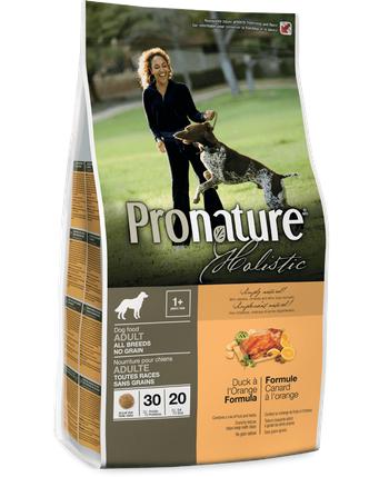 Pronature Holistic Nourriture sèche sans céréales pour chien Canard à l'Orange