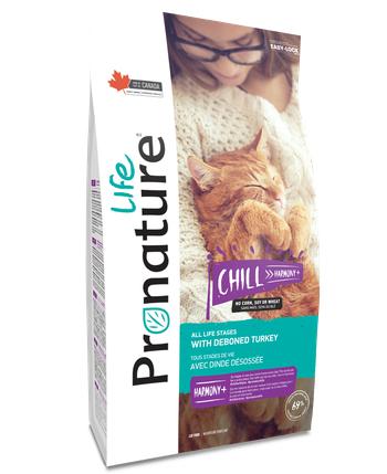 Pronature Life Chill Recipe avec nourriture sèche pour chats à la dinde désossée