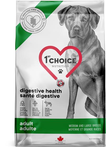 Nourriture sèche pour chiens de race moyenne et grande de 1st Choice Nutrition Santé digestive au poulet