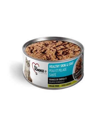 1st Choice Nutrition Healthy Skin & Coat Salmon Pate Wet Cat Food