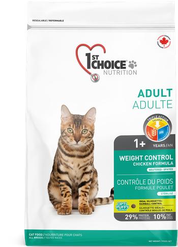 Nourriture sèche pour chats au poulet avec contrôle du poids 1st Choice Nutrition