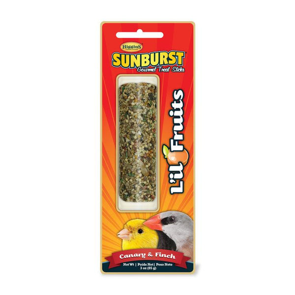 Higgins Sunburst L'il Fruits Sticks Canary & Finch Bird Treats