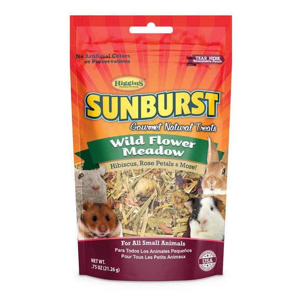 Higgins Sunburst Friandises Pré de Fleurs Sauvages pour Petits Animaux