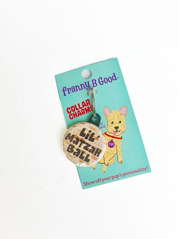 Franny B Good Lil' Matzah Ball Dog Collar Charm